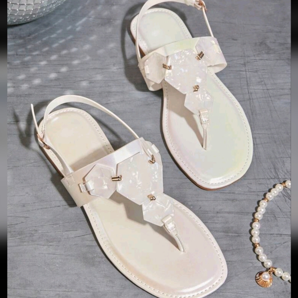 👡B2G1 Women's Shimmer Sandals NWOB